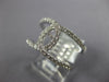 ESTATE WIDE .45CT DIAMOND 18KT WHITE GOLD 3D CLASSIC LOVE KNOT FUN RING