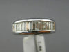 ESTATE 1.04CT BAGUETTE DIAMOND 14KT WHITE GOLD CLASSIC WEDDING ANNIVERSARY RING
