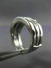 WIDE .50CT ROUND & BAGUETTE DIAMOND 14K WHITE GOLD STACKABLE 3 BAND INSERT RING