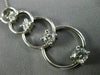ESTATE LARGE 1.07CT DIAMOND 14K WHITE GOLD 4 STONE CIRCLE JOURNEY PENDANT #17799