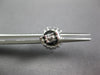 ESTATE LARGE 1.26CT DIAMOND 18K WHITE GOLD 3D ROUND CLUSTER FLOWER STUD EARRINGS