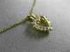 ESTATE .35CT ROUND DIAMOND 14KT YELLOW GOLD 3D CLASSIC OPEN HEART PENDANT #17706