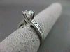ESTATE 1.24CT DIAMOND 14KT WHITE GOLD SOLITAIRE CHANNEL SET ENGAGEMENT RING 1547