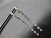 .93CT DIAMOND 18K WHITE GOLD 3D BY THE YARD CLIP ON CHANDELIER HANGING EARRINGS