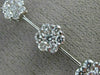 ESTATE 1.27CT DIAMOND 14KT WHITE GOLD FLOWER PAST PRESENT FUTURE PENDANT #19674
