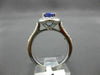ESTATE 1.78CT DIAMOND & AAA TANZANITE 18KT WHITE GOLD OVAL HALO ENGAGEMENT RING