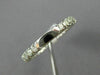 ANTIQUE .72CT ROUND OLD MINE DIAMOND 18KT WHITE GOLD SQUARE ETERNITY RING #11514