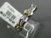 ESTATE .68CT ROUND & BAGUETTE DIAMOND 14K TWO TONE GOLD WEDDING ANNIVERSARY RING