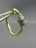 ESTATE .61CT DIAMOND 14KT YELLOW GOLD 3D TWO STONE LOVE CLASSIC HUGGIE EARRINGS