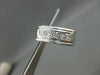 ESTATE 1.26CT DIAMOND 5 STONE PLATINUM CHANNEL MENS ANNIVERSARY RING F/VS #18705