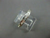 ANTIQUE .17CT DIAMOND 14K W GOLD 3 STONE BAGUETTE & ROUND ANNIVERSARY RING #7390