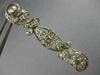 ANTIQUE 1.20CT ROSE CUT DIAMOND 14K WHITE GOLD FLOWER FILIGREE PIN BROOCH #19163