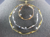 ESTATE LARGE .25CT DIAMOND 14KT TRI COLOR GOLD MULTI CIRCULAR ETOILE FUN PENDANT
