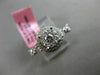 ESTATE .58CT ROUND DIAMOND 18KT WHITE GOLD DOUBLE HALO ENGAGEMENT PROMISE RING