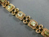ESTATE 7.26CT WHITE & PINK DIAMOND 18KT ROSE GOLD HALO FILIGREE TENNIS BRACELET