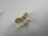 ESTATE 14KT W/Y GOLD .75CT PRINCESS DIAMOND STUD EARRINGS F-G VS SIMPLY THE BEST