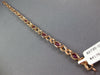 LONG 4.92CT DIAMOND & AAA RUBY 14K ROSE GOLD OVAL & ROUND X LOVE TENNIS BRACELET