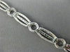 ESTATE WIDE .96CT DIAMOND 14KT WHITE GOLD CLASSIC CIRCLE OF LIFE TENNIS BRACELET