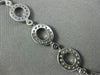 ESTATE 2.12CT DIAMOND 18KT WHITE GOLD CIRCULAR OVAL BY THE YARD TENNIS BRACELET