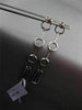 ESTATE LARGE 1.13CT DIAMOND 14K WHITE GOLD 3D MULTI SHAPE HANGING EARRINGS VS