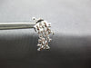 ESTATE 1.26CT DIAMOND 18KT WHITE GOLD HANDCRAFTED MOON CHANDLER HANGING EARRINGS