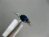 ESTATE .71CT DIAMOND & AAA OVAL SAPPHIRE 14KT WHITE GOLD FRIENDSHIP PROMISE RING