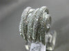 ESTATE MASSIVE 2.39CT DIAMOND 18K WHITE GOLD 3D MULTI ROW INTERTWINING LOVE RING