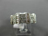 ESTATE .78CT ROUND & BAGUETTE DIAMOND 18KT WHITE GOLD MULTI ROW ANNIVERSARY RING