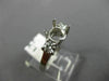 ESTATE .50CT DIAMOND 14KT WHITE GOLD 3 STONE SEMI MOUNT ENGAGEMENT RING #342