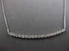 ESTATE .83CT DIAMOND 14KT WHITE GOLD 3D CLASSIC ROUND FILIGREE BAR LOVE NECKLACE