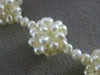 ESTATE WIDE & LONG SOUTH SEA PEARL 3D FLOWER CLUSTER BY THE YARD NECKLACE #25369