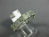ESTATE 3.98CT DIAMOND 14KT WHITE GOLD CLASSIC ETERNITY WEDDING ANNIVERSARY RING