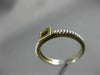 ESTATE .50CT AAA CITRINE 925 SILVER & 14KT GOLD 3D SQUARE SOLITAIRE RING #22033