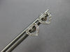 ESTATE SMALL .10CT DIAMOND 14KT WHITE GOLD CLASSIC OPEN HEART LOVE STUD EARRINGS