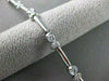 ESTATE 1.53CTW DIAMOND 18KT WHITE GOLD BEZEL LINK TENNIS BRACELET STUNNING #1470