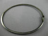 ESTATE 1.26CT WHITE & BLACK DIAMOND 14K BLACK GOLD SEMI ETERNITY BANGLE BRACELET