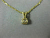 ESTATE .30CT ROUND DIAMOND 14KT YELLOW GOLD 3D CLASSIC HANGING PENDANT #15767