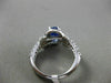 ESTATE WIDE 2.51CT DIAMOND & TANZANITE 18KT WHITE GOLD INFINITY ENGAGEMENT RING