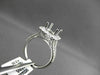ESTATE 1.03CT DIAMOND 18K WHITE GOLD SQUARE FILIGREE SEMI MOUNT ENGAGEMENT RING