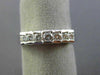ESTATE .55CT DIAMOND 14KT WHITE GOLD 3D ROUND PYRAMID ANNIVERSARY RING #16535