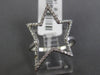 ESTATE LARGE .23CT DIAMOND 14KT WHITE GOLD 3D OPEN SHOOTING STARBURST LOVE RING