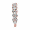 2.16CT DIAMOND 18KT ROSE GOLD 3D MULTI FLOWER 3/4TH ETERNITY ANNIVERSARY RING