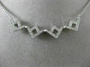 ESTATE .48CT DIAMOND 14KT WHITE GOLD 3D INTERCHANGEABLE SQUARE PENDANT NECKLACE
