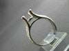 ESTATE .46CT DIAMOND 3D PRONG 18KT WHITE GOLD SEMI MOUNT ENGAGEMENT RING #187