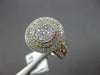 LARGE 1.27CT DIAMOND 18K WHITE & ROSE GOLD DOUBLE HALO FILIGREE ANNIVERSARY RING