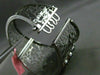 ESTATE EXTRA WIDE 1.30CT DIAMOND 14KT BLACK GOLD 4 CLOVER HEART BANGLE BRACELET