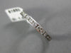 ESTATE 1.0CT DIAMOND 14KT WHITE GOLD 3D ETERNITY WEDDING ANNIVERSARY RING #22435