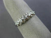 ESTATE .07CT OLD MINE DIAMOND 14KT WHITE GOLD FIVE STONE ANNIVERSARY RING #26203