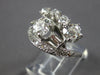 ANTIQUE WIDE 1.94CT OLD MINE DIAMOND 14KT WHITE GOLD 3D ART DECO ENGAGEMENT RING
