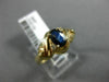 .67CT DIAMOND & AAA SAPPHIRE 14KT YELLOW GOLD INFINITY SOLITAIRE ENGAGEMENT RING